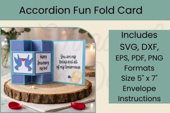 3D SVG Accordion Card for Anniversaries Review