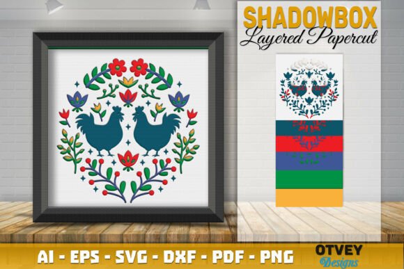 Chicken Folk Art Scandinavian Shadow Review