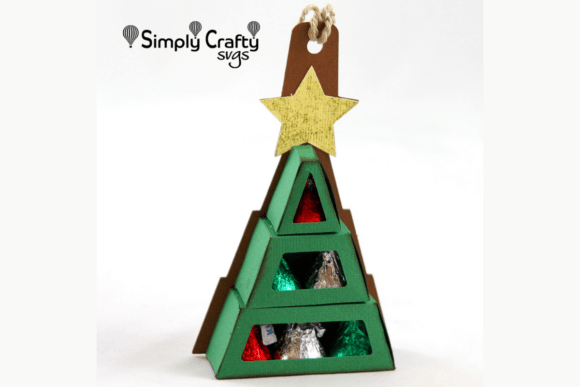 Christmas Tree Kiss Holder 3D SVG for Holiday Crafts