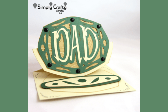Dad Easel Card SVG: A 3D SVG for Father S Day Shops