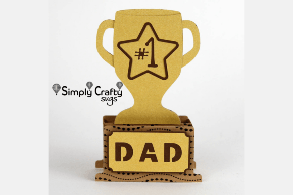 Dad Trophy Card SVG for Father’s Day
