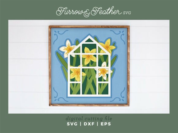Daffodil Greenhouse Shadowbox: A Spring Design Review