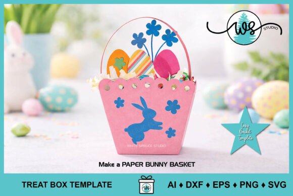 Easter Bunny Basket - Bunny Treat Box