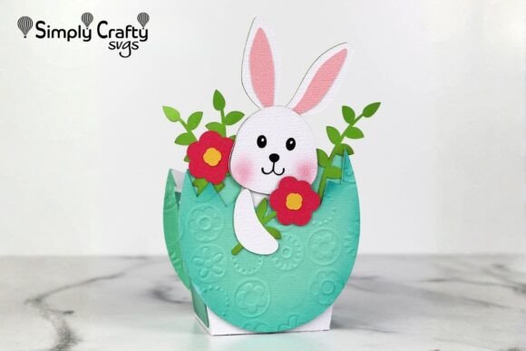Easter Egg Bunny Box SVG: A 3D SVG for Spring