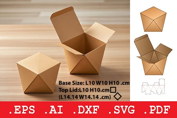Geometric Prism Box: 3D SVG Objects for Design