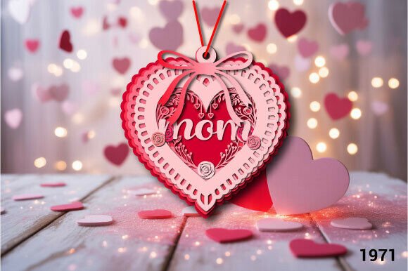 Mother's Day 3D SVG: Hanging Heart Card Review