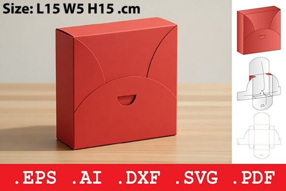 Petal Closure Square Gift Box: 3D SVG Objects Review