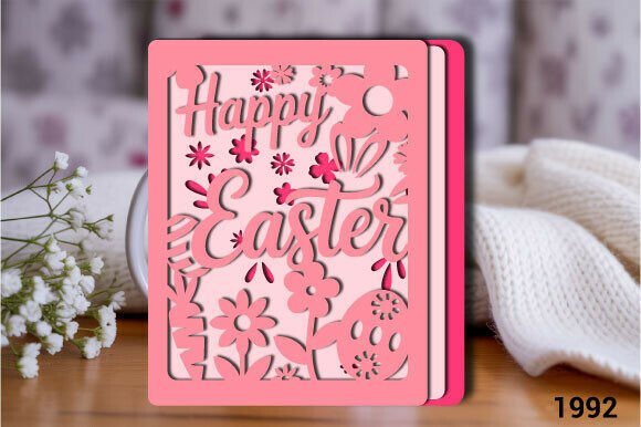 Review: 3D SVG Easter Floral Card Layer 1992