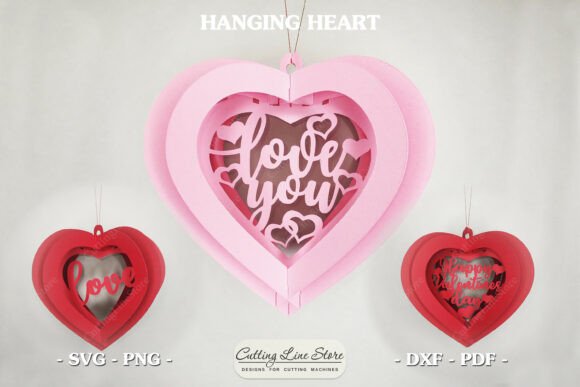 Review: 3D SVG Hanging Heart for Valentine S Day