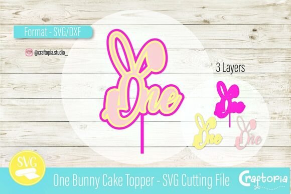 Review: 3D SVG One Bunny Cake Topper for Birthdays