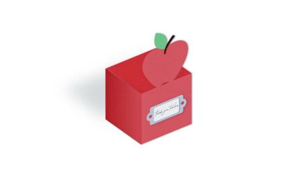 Review: Apple School Gift Favour Cube Box Design