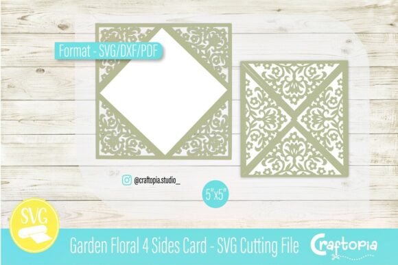 Review: Garden Floral 4 Sides Card SVG for Embroidery