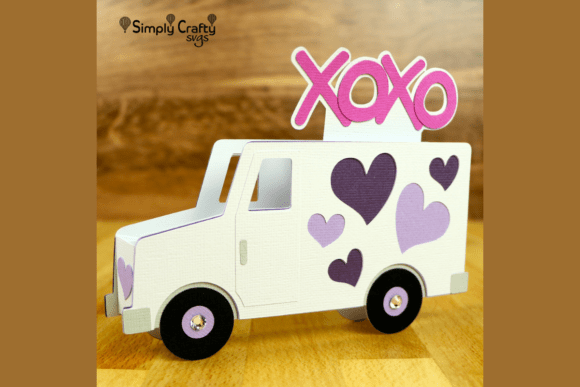 Review: Hugs and Kisses Truck Card 3D SVG for Valentine S Day