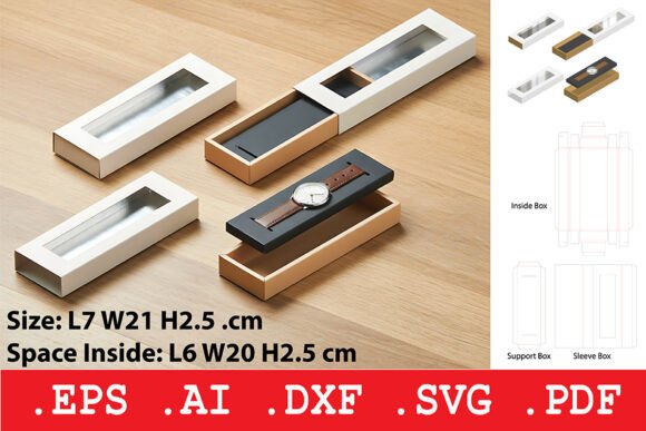 Slide out Window Sleeve Box: A 3D SVG Objects Asset