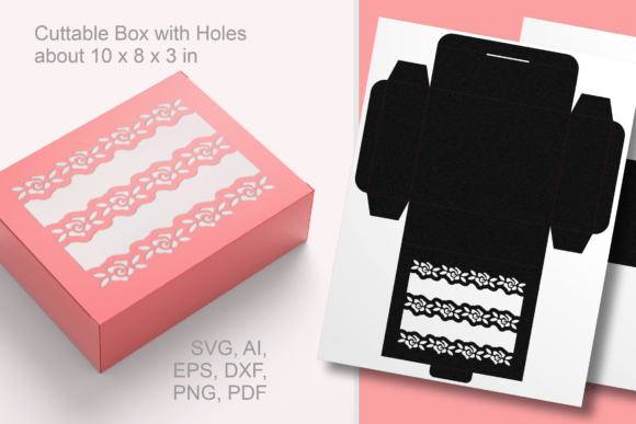 Small Roses Bands 3D SVG Mother’s Day Box