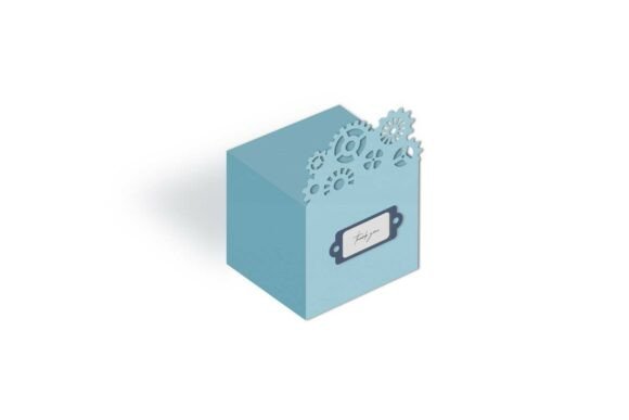 Steampunk Gears 3D SVG Box for Unique Birthdays