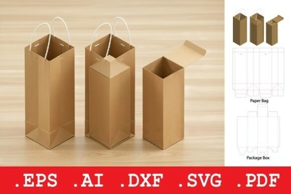 Tall Vertical Bag and Slim Box Set: 3D SVG Objects Review