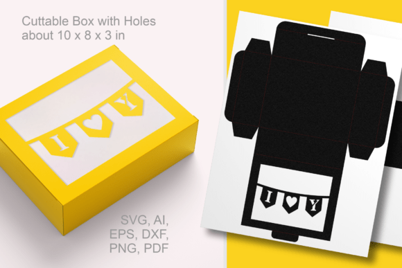 Valentine S Day 3D SVG: I♥Y Banner Favor Box Review
